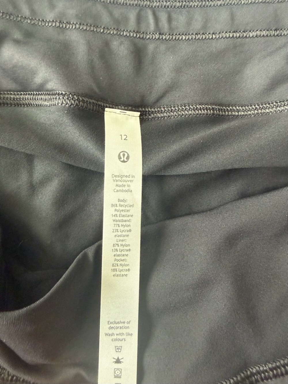 lululemon Pace Rival Mid Rise Skirt in Black. - Picture 4 of 7